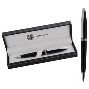 Метална химикалка в кожена кутия