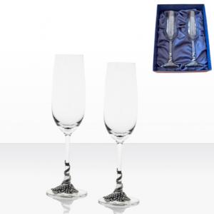 Чаши шампанско два броя - комплект