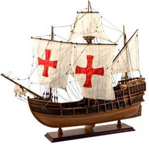 Детайлен макет на корабът - Santa Maria
