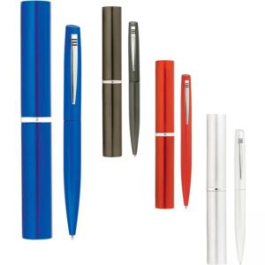 Метална химикалка в алуминиев тубус