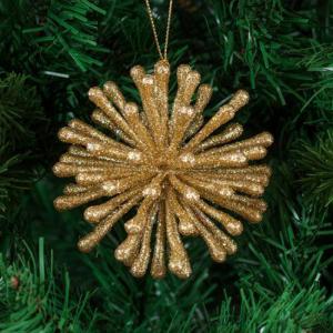Играчка за елха - цвят злато