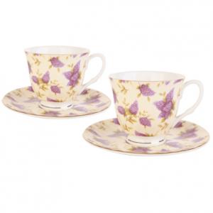 Комплект от две чаши с чинийки