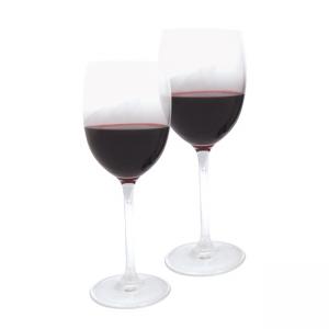 Комплект две стъклени чаши за вино в кутия