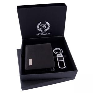 Комплект кожен портфейл и ключодържател