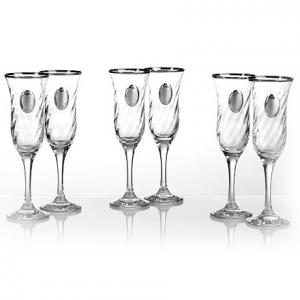 Чаши за шампанско - шест броя