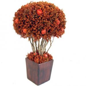 Аранжировка цветя - оранжева цветова гама