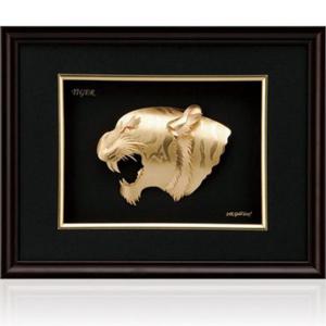 Златна картина тигър