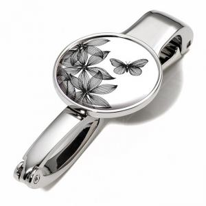 Закачалка за чанта - BLACK FLOWERS