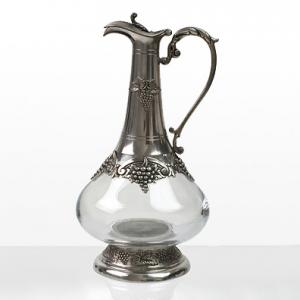 Луксозен декантер - Freitas & Dores - метал, стъкло