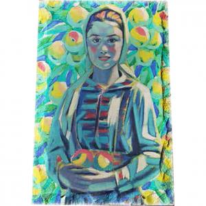 Картина върху врачански камък - 13x18 см - картина на Майстора