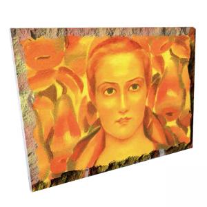 Картина върху врачански камък - 13x18 см - картина на Майстора