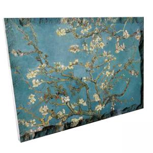 Картина върху врачански камък - 30x45 см - дърво и небе