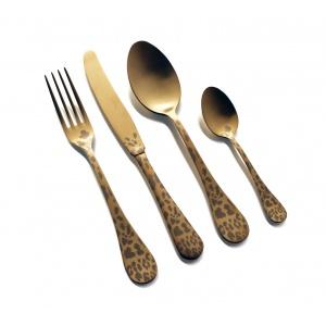 HERDMAR К-т прибори “ROCCO № 8“ - старо злато, гравиран - 24ч