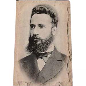 Картина върху врачански камък - 30x45 см - Христо Ботев