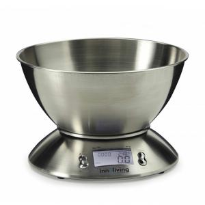 Електронна кухненска везна  с купа - метална