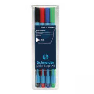 Химикалка Slider Edge XB colours, 4 цв.блистер