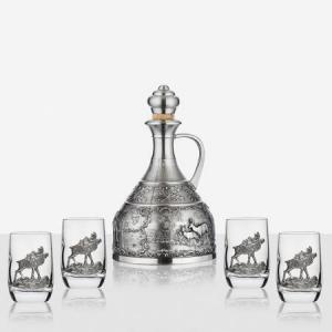 Сет бутилка + 4 чаши