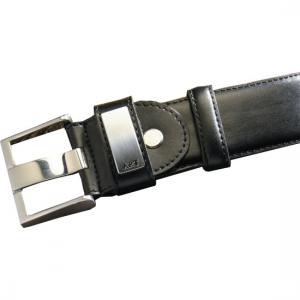 Колан в черен цвят от естествена кожа