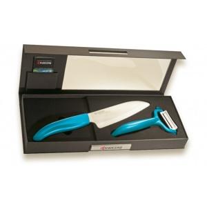 KYOCERA Комплект керамичен нож с белачка