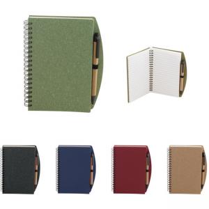 Комплект Еко тефтер с еко химикалка