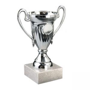 Детска спортна купа, сребърно покритие - височина 17 см