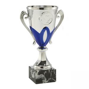 Детска спортна купа, сребърно покритие - височина 15 см