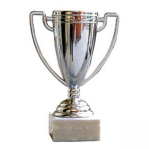 Детска спортна купа, сребърно покритие - височина 17 см