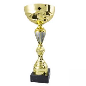 Стандартна спортна купа, златно покритие със сребърни елементи - височина 26.5 см