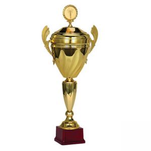 Луксозна спортна купа, златно покритие, изработена от метал - височина 48 см