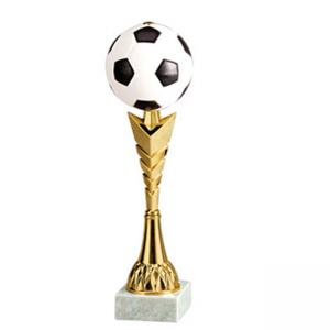 Стандартна спортна купа, златно покритие с футболна топка - височина 28 см