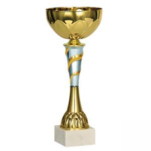 Стандартна спортна купа, златно покритие със сребърни елементи - височина 26 см