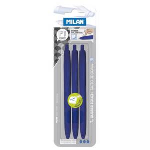 Химикалка автоматична, P1 Touch 1.0 мм, синя, 3 броя, в блистер