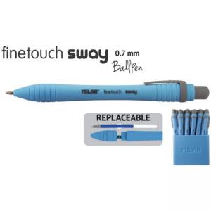 Химикалка автоматична, Sway Fine 0.7 мм, синя
