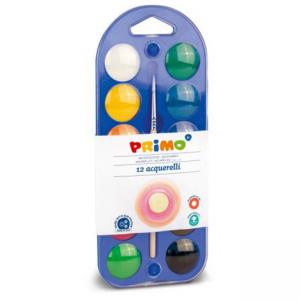 Акварел 12 цвята, Ø 25 мм
