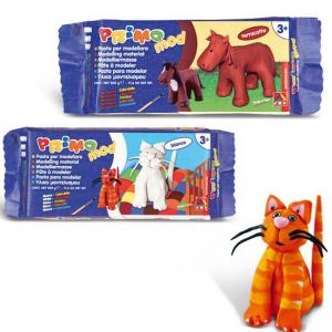 Глина за моделиране, червена / бяла  500 г