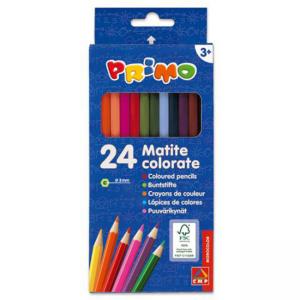 Моливи 24 цвята, шестоъгълни, Ø 2.9 мм графит, 18 см