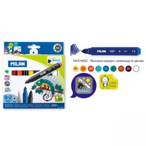 Маркери магически 8 цвята+2 магически, 643, Ø 7 мм