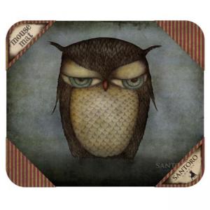 Подложка за мишка Grumpy Owl, размер 25х21 см