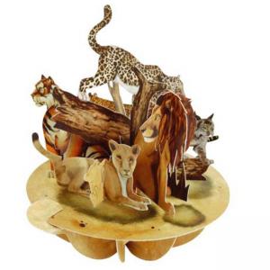 3D Картичка The Big Cats, Pirouette