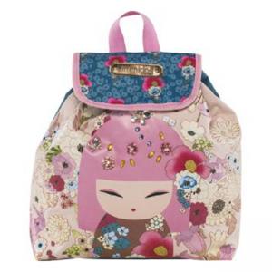 Раница с капак Kimmidoll Denim Blue, размер 26x10x31
