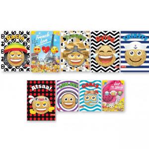 Тетрадка, формат А4 твърда корица MMoji, 80 листа с редове, 80 г/м2