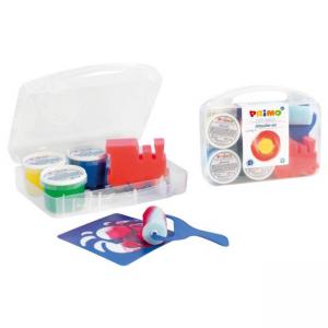 Бои за рисуване с пръсти 4 цвята х 100 грама в куфарче