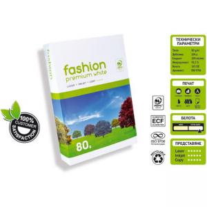 Хартия копирна, формат А4, Fashion premium white, 80 г/м2, 500 листа