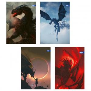 Тетрадка A5 мат/UV Dragons, 60+2 л.ред