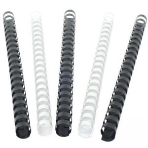 Гребени за подвързия, 38 мм, капацитет 340 листа, овал, формат А4, черен, 50 броя