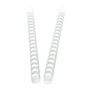 Гребени за подвързия, 16 мм, капацитет 125 листа, формат А4, бял, 100 броя