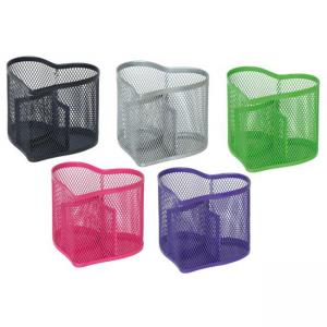 Моливник с форма на сърце метална мрежа