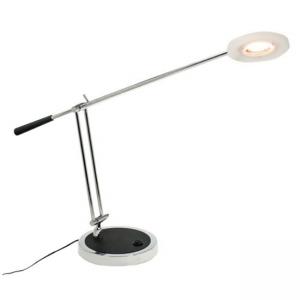 Лампа за бюро LED, 2 регулуращи рамена, кръгла, 12 W