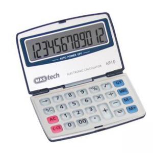 Калкулатор, 12 разряден дисплей, 94 x 62 мм, сгъваем джобен