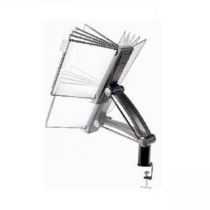 Поставка ротационна 10 панела А4, черна, на рамо